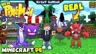 NEW REAL PIXELMON MOD FOR MINECRAFT PE  POKEMON MOD FOR MCPE [upl. by Yelrahc297]