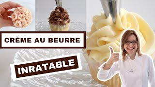 🧁 CRÈME AU BEURRE ULTRA FACILE SANS OEUFS 🧁 2 Ingrédients  Recette VANILLE et CHOCOLAT  Astuces [upl. by Lyn]