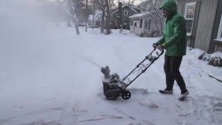 COMPARE greenworks snow blowers 80V cordless vs corded comparison extended footage [upl. by Lolita]