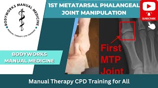 Simple Manipulation for the Great Toe1st Tarsometatarsal Joint TMTJ osteopathy physiotherapy NMT [upl. by Anoid]