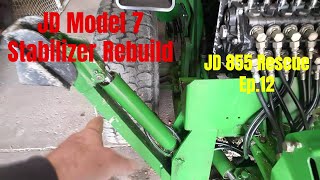 JD 855 Rescue Ep12 JD Model 7 Backhoe Outrigger Stabilizer Cylinder Overhaul [upl. by Norret213]