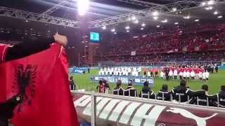 Italia vs Albania 1  0 Himni Kombetar HD [upl. by Anaoj]