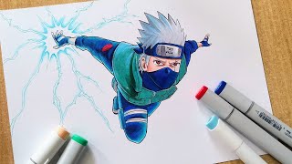 How to Draw Kakashi  Double Mangekyou Sharingan  Step By Step Tutorial [upl. by Repip]