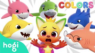 Run Pinkfong Learn Colors with Shark Family Race 🦈  Colors for Kids｜Hogi Colors [upl. by Ahseya]