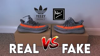 REAL VS FAKE Adidas YEEZY 350 V2 BELUGA REFLECTIVE I Kickwho VS Adidas [upl. by Brunn]