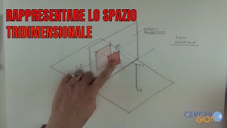 Come rappresentare lo spazio tridimensionale in un disegno  LEZIONE 23 [upl. by Loralie]