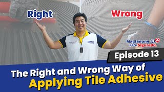 How to Apply Tile Adhesive and Set Tiles Properly Make Your Tiles More Durable [upl. by Eleira]