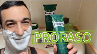 PRORASO  GILLETTE NACET  GLADIO  ITALIAN BARBER [upl. by Ottavia193]