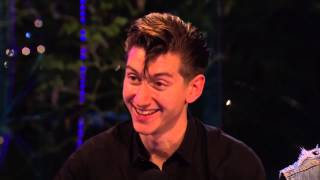 Arctic Monkeys  interview Glastonbury Festival UK 28th June 2013 [upl. by Enyamrahc]