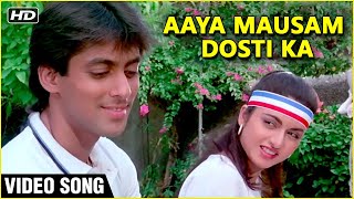 Aaya Mausam Dosti Ka Video Song  Maine Pyar Kiya  Salman Khan BhagyashreSPB amp Lata Duet [upl. by Zimmer787]