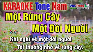 Karaoke  Một Đời Người Một Rừng Cây  Tone Nam  Nhạc Sống Duy Tùng [upl. by Hgielah]