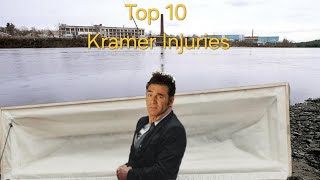 Top 10 Times Kramer Got Injured on Seinfeld  Classic TV Moments [upl. by Ettenyl896]