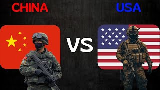 USA VS CHINA  Military Strength Comparison 2024 [upl. by Jonell89]