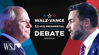 Full Debate Walz vs Vance in CBS News VicePresidential Debate  WSJ [upl. by Clapper]