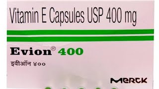 Evion 400 capsule uses in hindi  good treatment for hair ampskin Doses side effect [upl. by Nuhs]