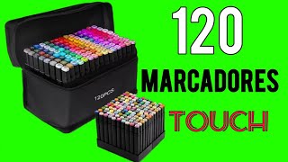 Unboxing 120 Marcadores Touch  Los Mejores Marcadores [upl. by Eciralc706]