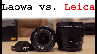 Panasonic Leica Summilux 9mm F17 vs Laowa 75mm review [upl. by Anelac]