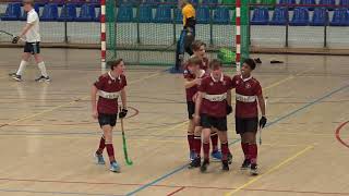 samenvatting nk zaalhockey Tilburg JO16 Union JO16 [upl. by Nyrrad]