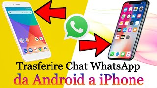 Come trasferire chat WhatsApp da Android a iPhoneda iPhone a Android Tutorial 2022 [upl. by Unni]