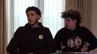 LaMelo and LiAngelo Ball sit down for exclusive interview with ESPN UK  ESPN [upl. by Fonsie919]