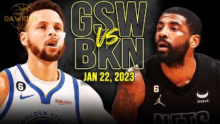 Golden State Warriors vs Brooklyn Nets Full Game Highlights  Jan 22 2023  FreeDawkins [upl. by Eidaj590]