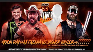 Axton Ray and AJ Cazana vs Bishop Baylor and Shane Kryzak ASW 10142023 [upl. by Frere]