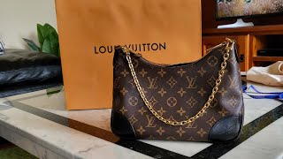 Unboxing 2023  Louis Vuitton Boulogne canvas bag [upl. by Adnoek]