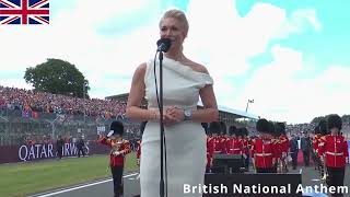 F1 Silverstone 2024  British National Anthem Performed By Hannah Waddingham  God Save The King [upl. by Eelrehpotsirhc]