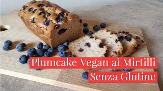 PLUMCAKE VEGANO AI MIRTILLI SENZA GLUTINE Con Farine Naturali Ricetta Facile Cucina dei Senza [upl. by Laeynad]