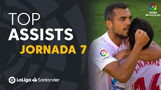 LaLiga Best Assists Balliu Guedes amp Jesús Navas [upl. by Nnylaehs]