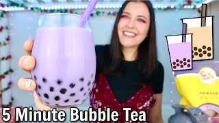 5Minute Taro Bubble Tea Recipe [upl. by Kore]