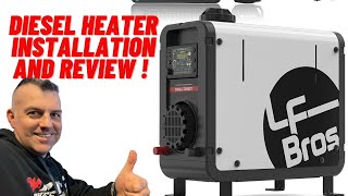 LF Bros Diesel heater install and review outlook888 [upl. by Uahsoj]