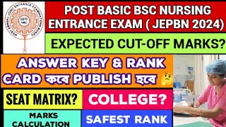 Expected cutoff marks JEPBN 2024 II safest rank II college II marks calculation II seat matrix II [upl. by Wendie]