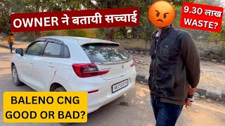 💔BALENO CNG लेने का DECISION सही या ग़लत  BALENO DELTA CNG OWNERSHIP REVIEW [upl. by Nnayhs771]