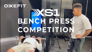 OxeFit  XS1  Bench Press Competition  Ahmad with 215 lbs [upl. by Auria914]