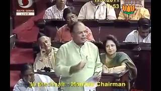 Speech in Rajya Sabha on PM Statement Sh Arun Jaitley 17082011 [upl. by Edalb]