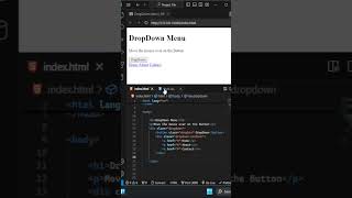 Dropdown Menu using HTML and CSS dropdown webdevelopment htmlcss [upl. by Kirred756]