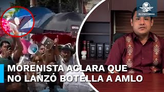 quotYo no agredí a AMLOquot explica morenista Jorge Cedillo quotbotellazoquot que lanzó [upl. by Lucien432]