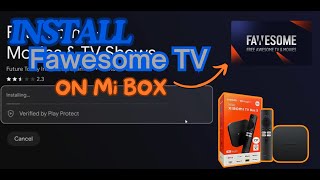 How to Install Fawesome TV on Mi Box Android TV or Firestick [upl. by Saidel796]