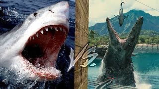 Megalodon vs Mosasaur  Jurassic World 2 [upl. by Fornof233]