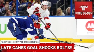 Late Goal Shocks Bolts in Hurricanes 21 Preseason Win  Carolina Hurricanes Podcast [upl. by Leciram]