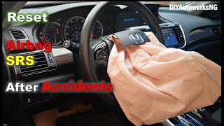 How to RESET AIRBAG light AFTER Accident  Repair SRS after COLLISION  Turn off SRS light [upl. by Ahsonek814]