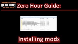 Zero Hour Guide How to Install Mods for Command and Conquer Generals and Zero Hour [upl. by Sorrows]