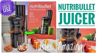 Nutribullet Slow Masticating Juicer Machine Review Very Powerful [upl. by Annehsat]