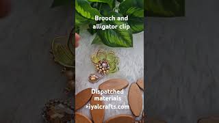 Brooch making materials available broochmaterials alligatorclip hairclip [upl. by Eada]