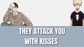 They attack you with kisses  Mha x listener [upl. by Namlak]