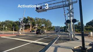 College Boulevard Railroad Crossing Oceanside CA [upl. by Annaid]