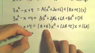 Partial Fraction Decomposition  Example 6 [upl. by Lednew301]