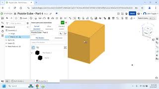 Onshape Puzzle Cube Part 4 [upl. by Llerad]