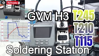 GVM H3 Soldering Station JBC T245 T210 T115 graphics highspeed [upl. by Ettennek164]